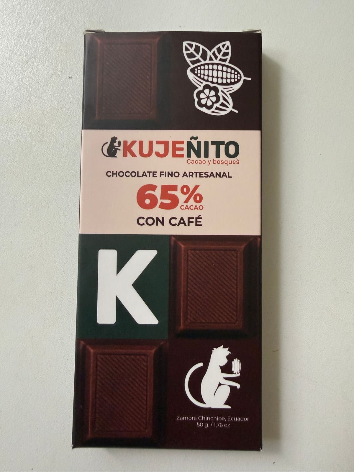 Tableta de Chocolate con Cafe